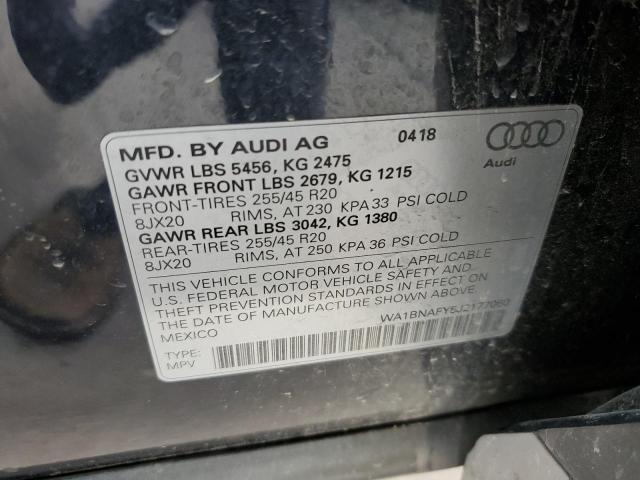 2018 Audi Q5 Premium Plus VIN: WA1BNAFY5J2177060 Lot: 56485064