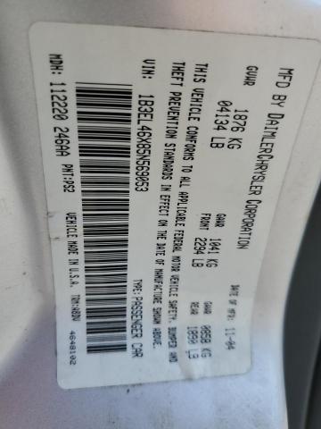 2005 Dodge Stratus Sxt VIN: 1B3EL46X85N569053 Lot: 57440774