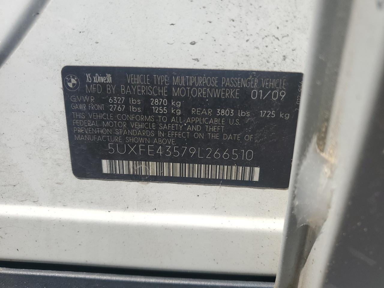 5UXFE43579L266510 2009 BMW X5 xDrive30I