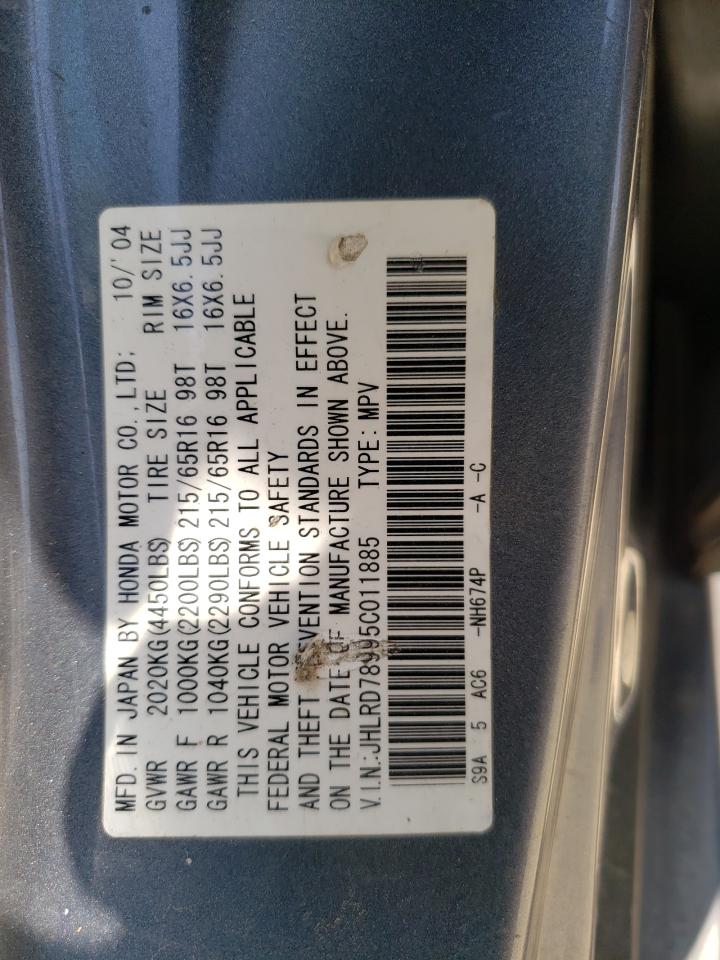 JHLRD78995C011885 2005 Honda Cr-V Se