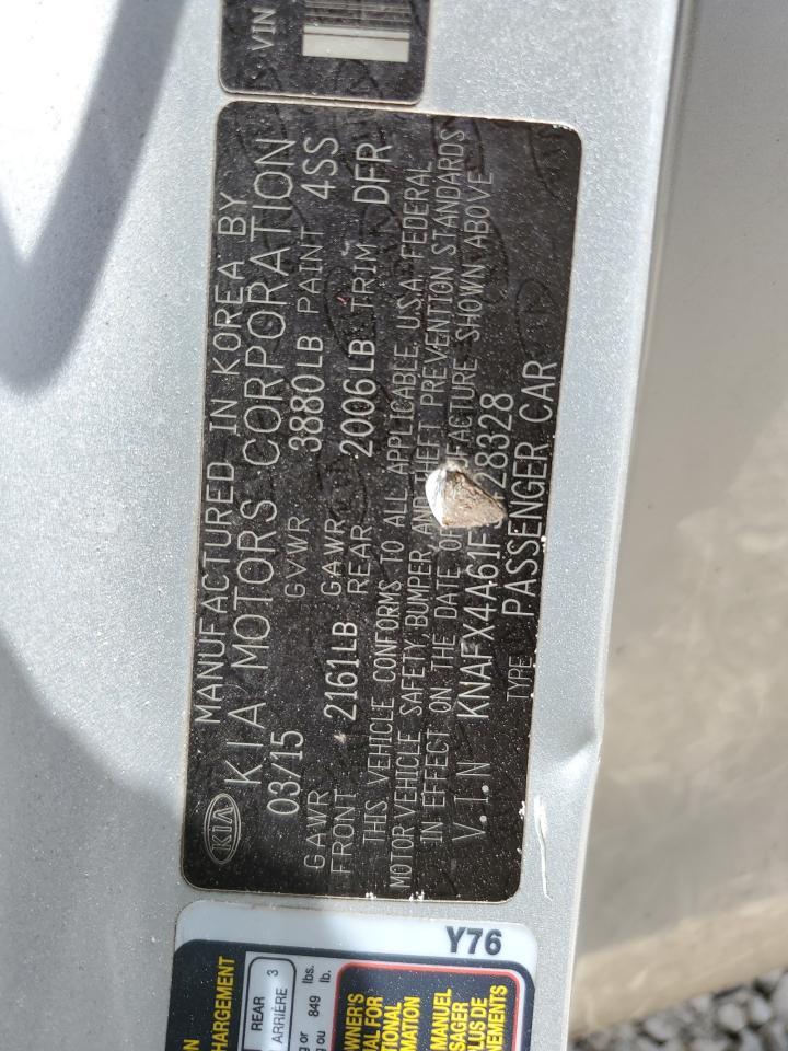 KNAFX4A61F5428328 2015 Kia Forte Lx