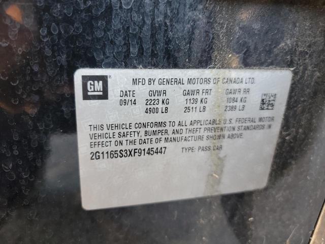 2015 Chevrolet Impala Ltz VIN: 2G1165S3XF9145447 Lot: 59846444
