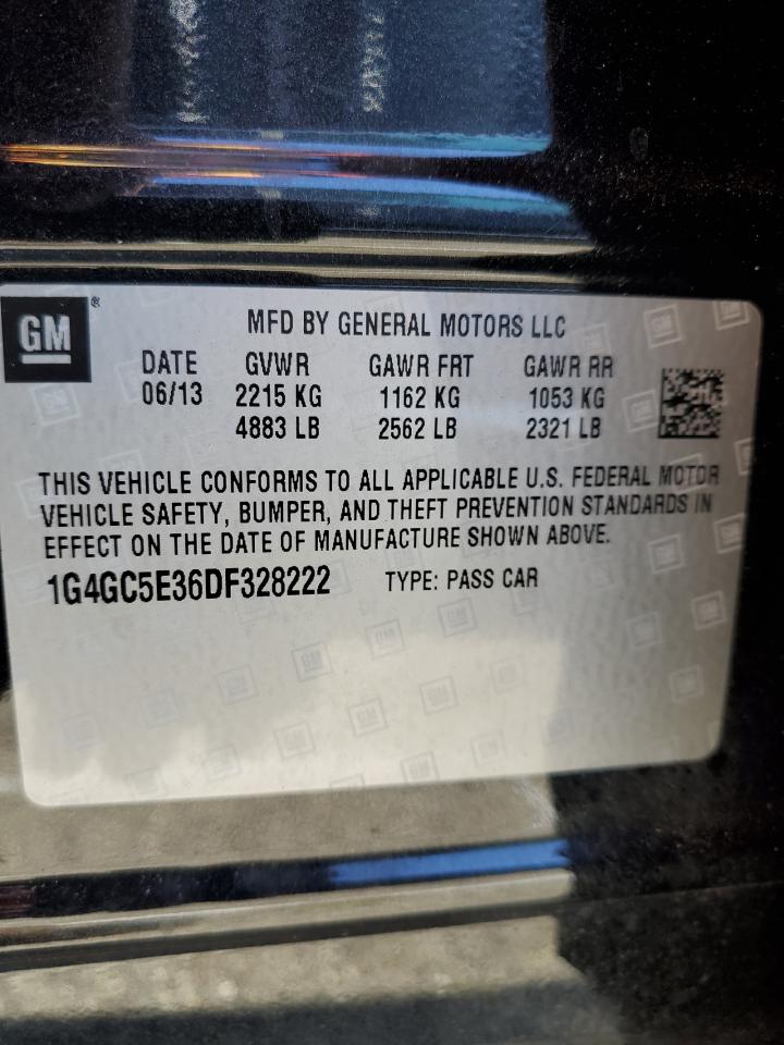 1G4GC5E36DF328222 2013 Buick Lacrosse