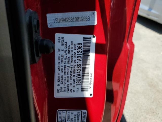 2001 Acura 3.2Cl Type-S VIN: 19UYA42691A012069 Lot: 58937474