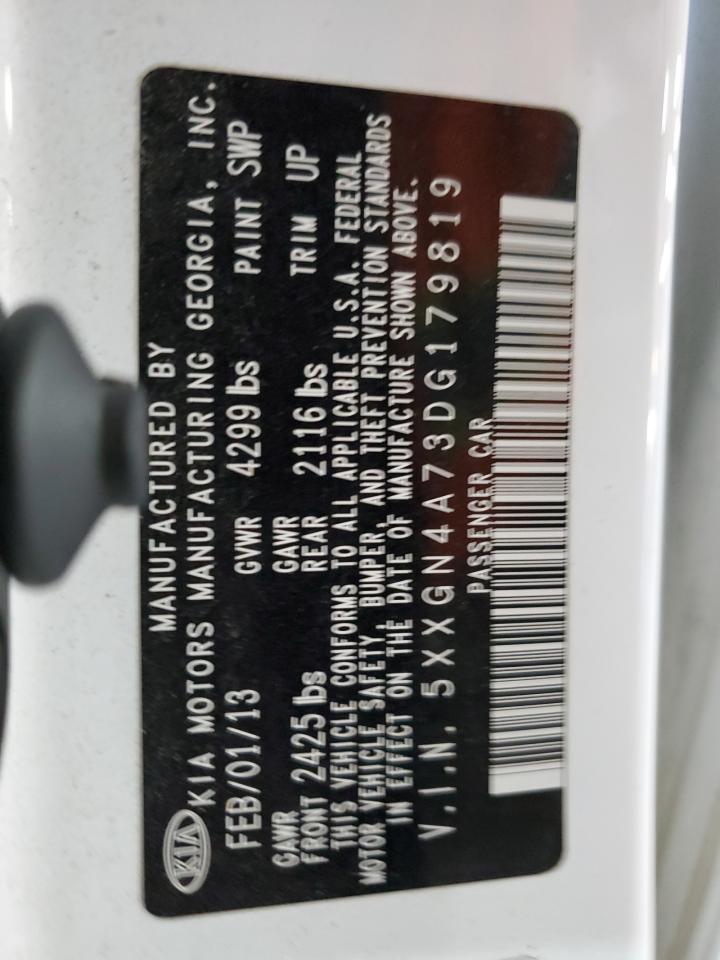 5XXGN4A73DG179819 2013 Kia Optima Ex