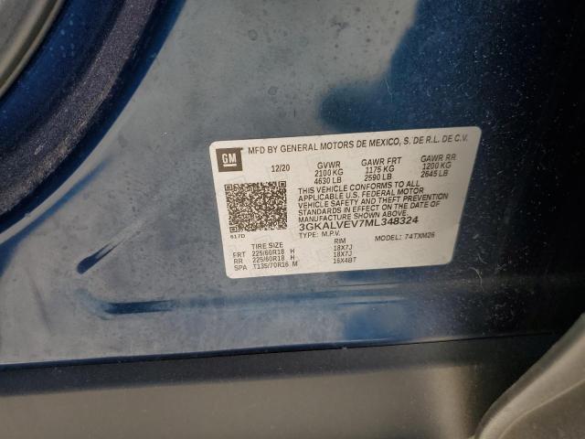 2021 GMC Terrain Slt VIN: 3GKALVEV7ML348324 Lot: 57841004