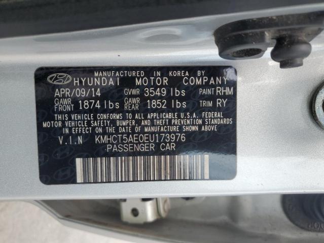 2014 Hyundai Accent Gls VIN: KMHCT5AE0EU173976 Lot: 59494034