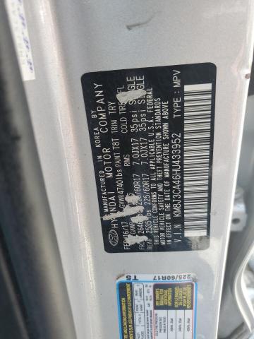 2017 Hyundai Tucson Limited VIN: KM8J3CA46HU433952 Lot: 58013544