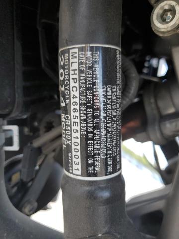 2014 HONDA CB500 X MLHPC4665E5100031