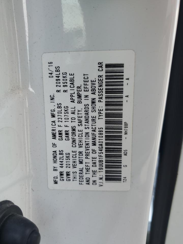 19UUB1F54GA010895 2016 Acura Tlx Tech