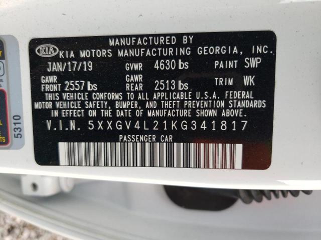 2019 KIA OPTIMA SXL - 5XXGV4L21KG341817