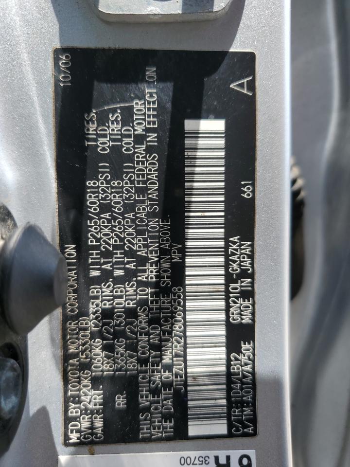 JTEZU17R278069558 2007 Toyota 4Runner Limited