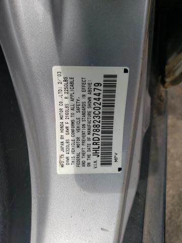 2003 Honda Cr-V Ex VIN: JHLRD78823C024479 Lot: 59237594