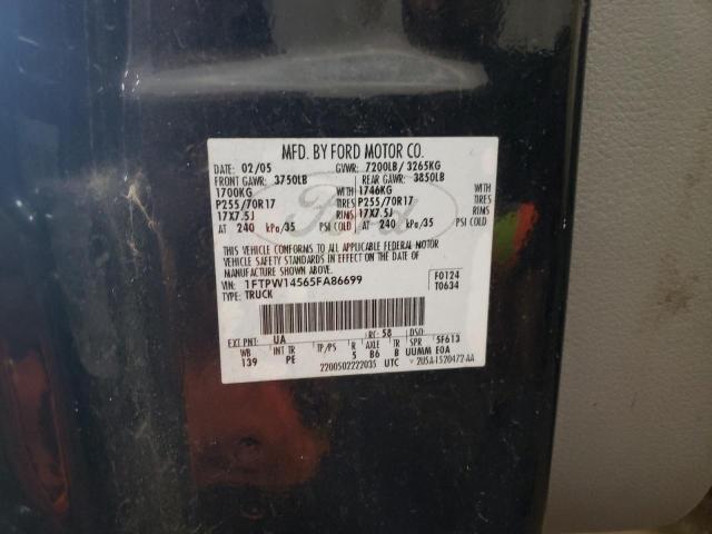 2005 Ford F150 Supercrew VIN: 1FTPW14565FA86699 Lot: 59600514