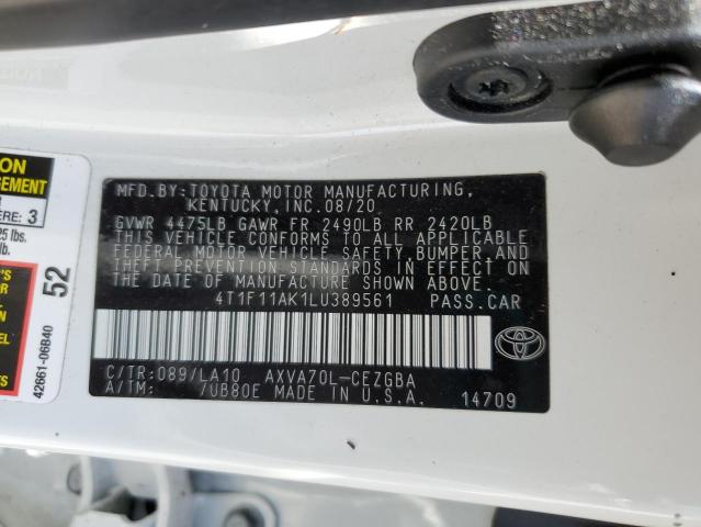 4T1F11AK1LU389561 2020 TOYOTA CAMRY - Image 13