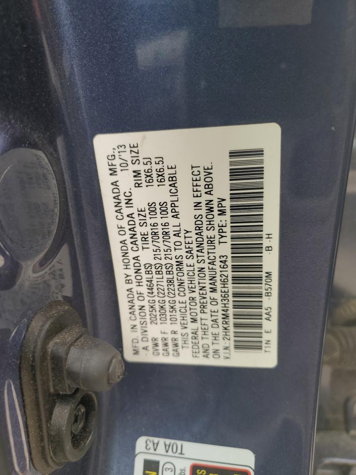 2HKRM4H36EH621643 2014 Honda Cr-V Lx