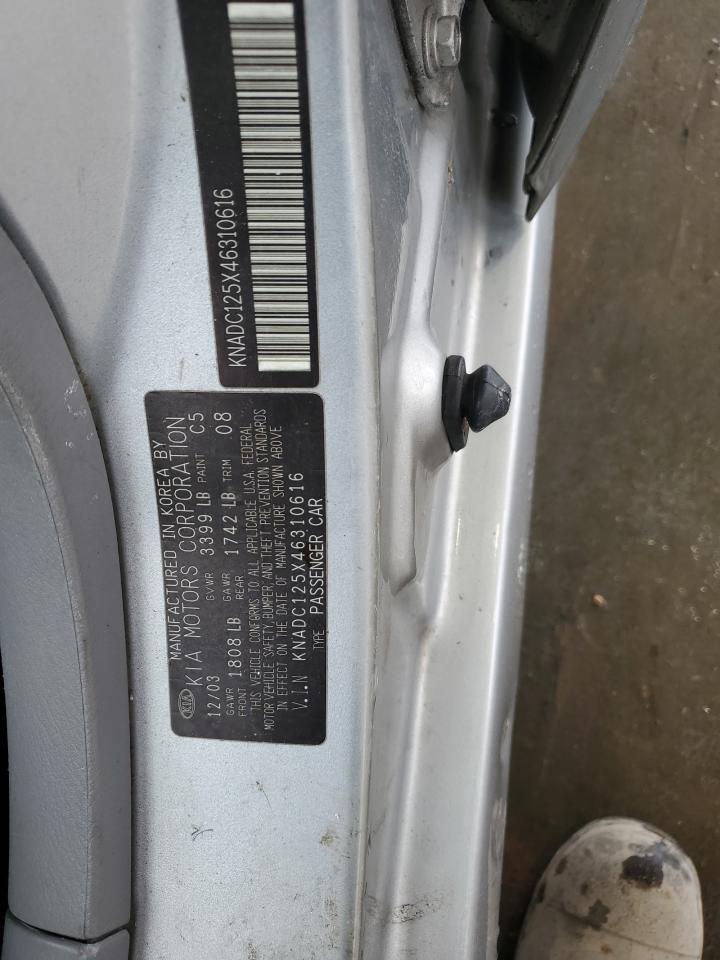 KNADC125X46310616 2004 Kia Rio