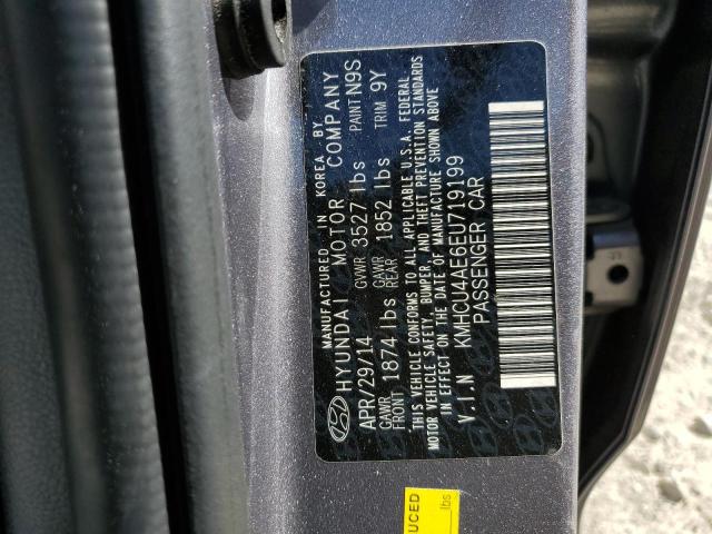 2014 Hyundai Accent Gls VIN: KMHCU4AE6EU719199 Lot: 59491274