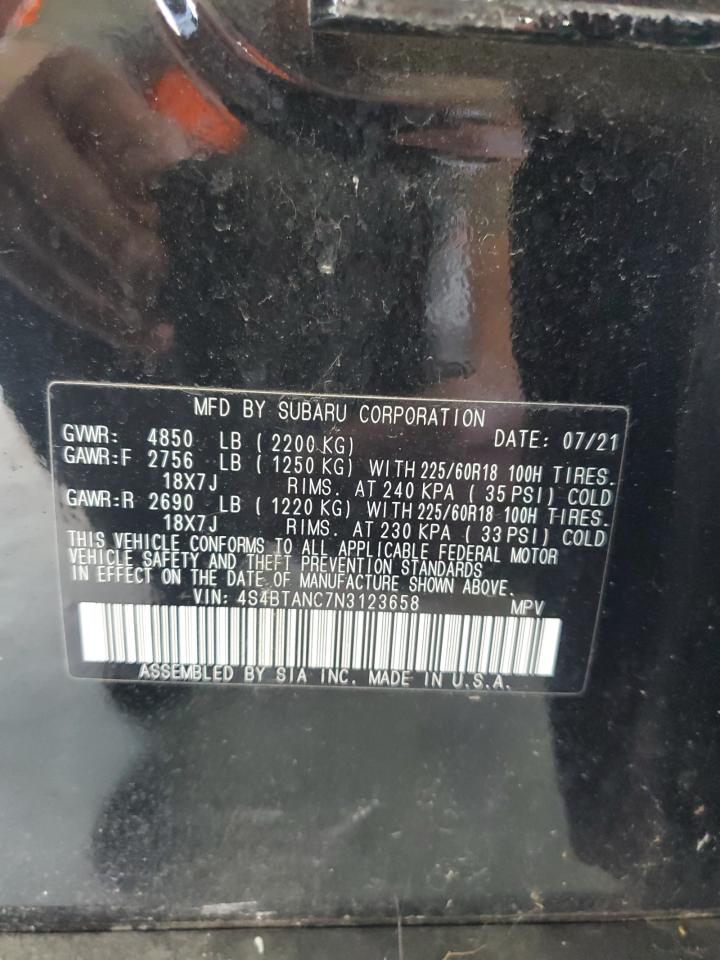 4S4BTANC7N3123658 2022 Subaru Outback Limited