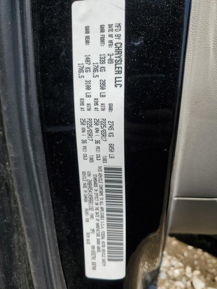 2A8HR54109R661192 2009 Chrysler Town & Country Touring