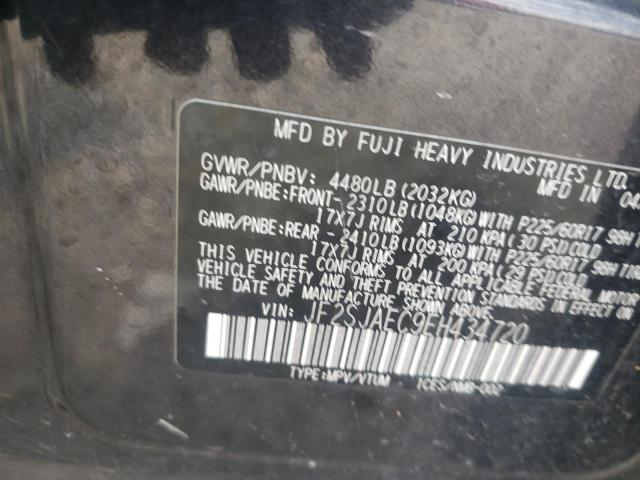 2014 Subaru Forester 2.5I Premium VIN: JF2SJAEC9EH434720 Lot: 59994134