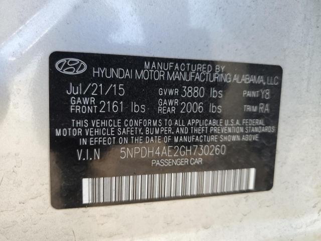 5NPDH4AE2GH730260 2016 HYUNDAI ELANTRA - Image 13