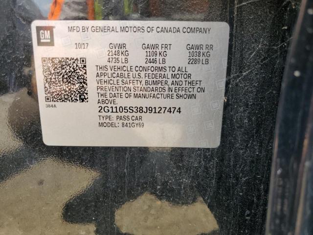 2018 Chevrolet Impala Lt VIN: 2G1105S38J9127474 Lot: 59767434