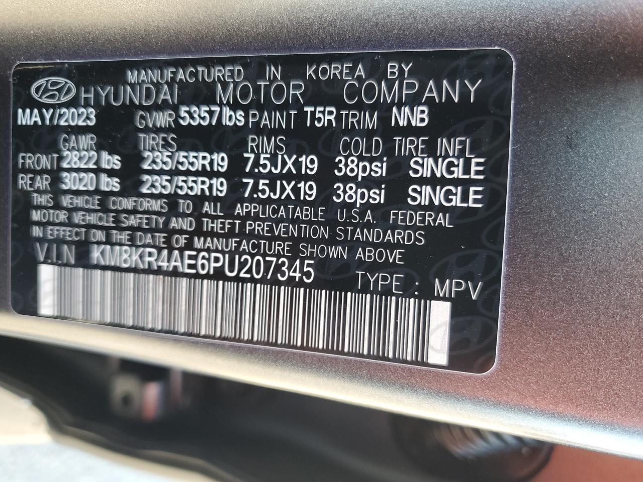 KM8KR4AE6PU207345 2023 Hyundai Ioniq 5 Limited