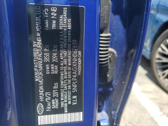 2022 HYUNDAI ELANTRA LI - 5NPLP4AGXNH067839