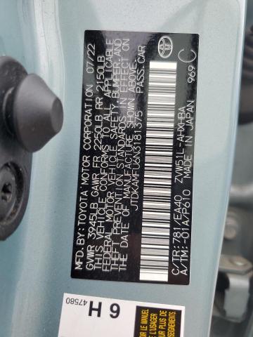 2022 Toyota Prius Night Shade VIN: JTDKAMFU6N3181375 Lot: 60897494