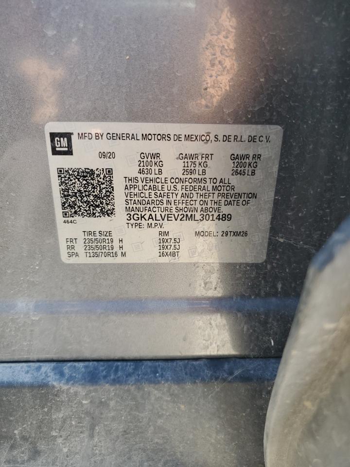 3GKALVEV2ML301489 2021 GMC Terrain Slt