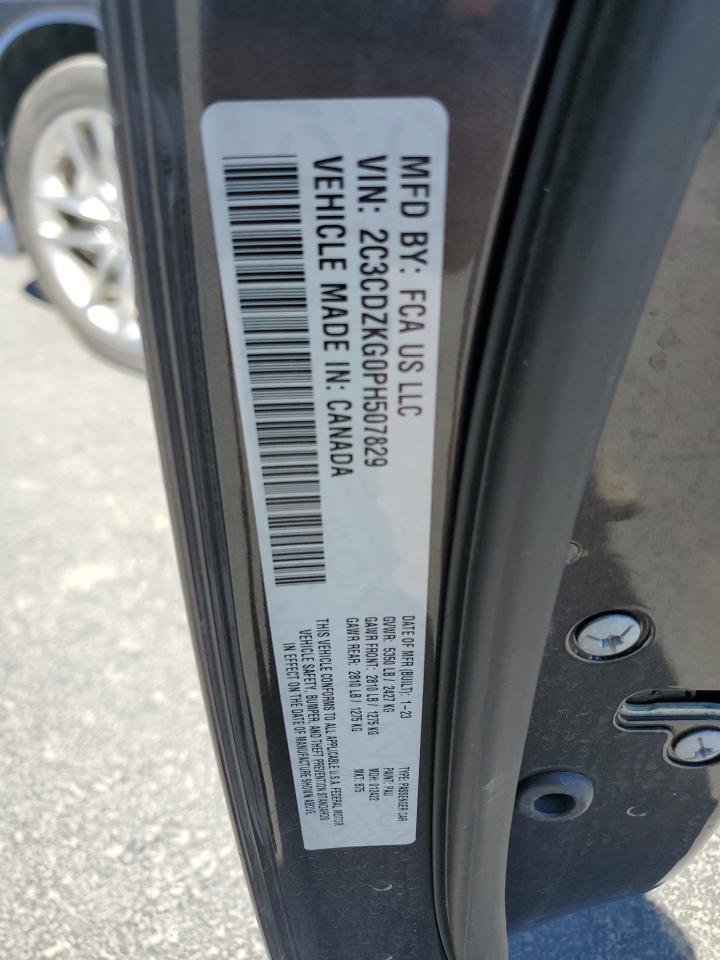 2C3CDZKG0PH507829 2023 Dodge Challenger Gt