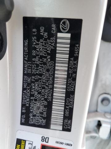 2021 Lexus Es 350 Base VIN: 58ADZ1B16MU105020 Lot: 57473864