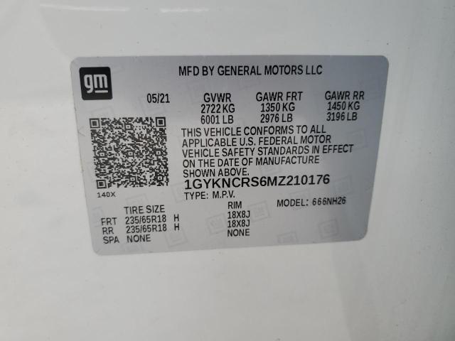 2021 Cadillac Xt5 Premium Luxury VIN: 1GYKNCRS6MZ210176 Lot: 57289454