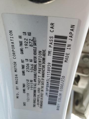2020 Mazda 3 Premium VIN: JM1BPBNM3L1158939 Lot: 60610724