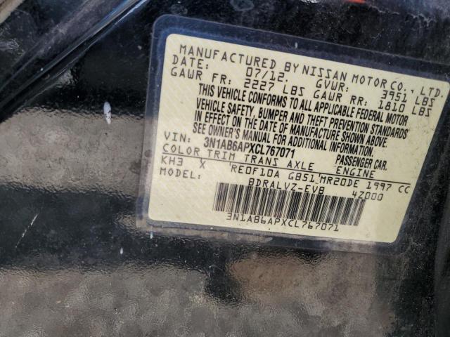 2012 Nissan Sentra 2.0 VIN: 3N1AB6APXCL767071 Lot: 59478104