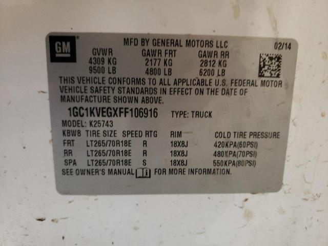 2015 CHEVROLET 2500 HD 1GC1KVEGXFF106916