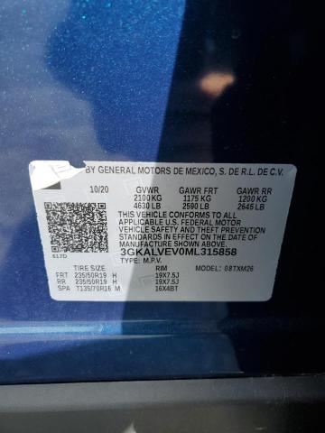 2021 GMC Terrain Slt VIN: 3GKALVEV0ML315858 Lot: 55783884