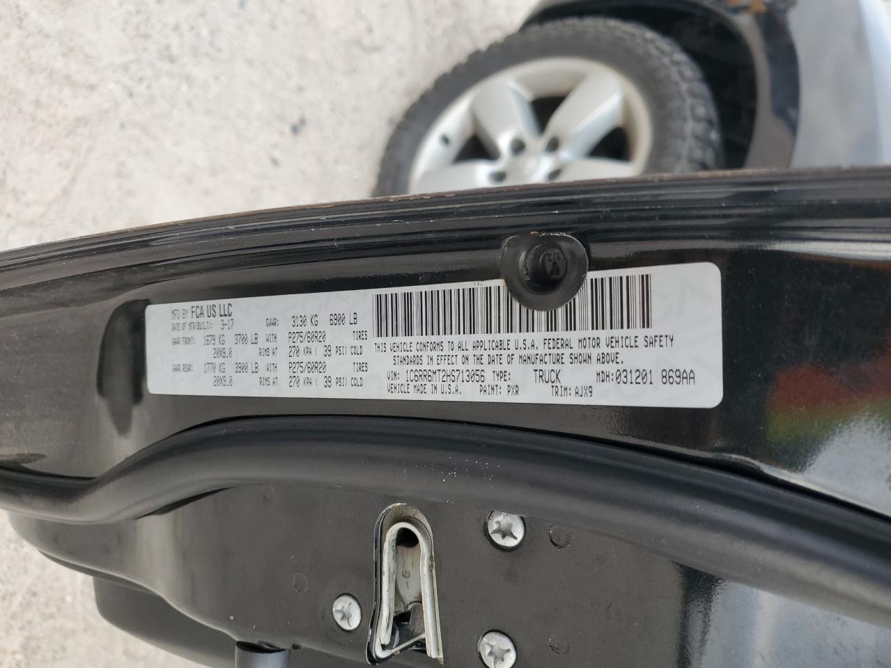 1C6RR6MT2HS713056 2017 Ram 1500 Sport