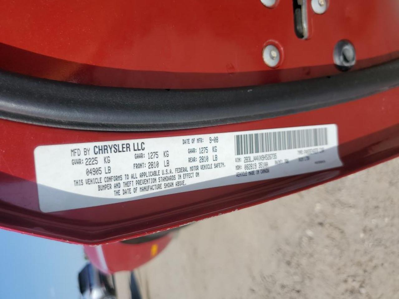 2B3LJ44VX9H526735 2009 Dodge Challenger Se