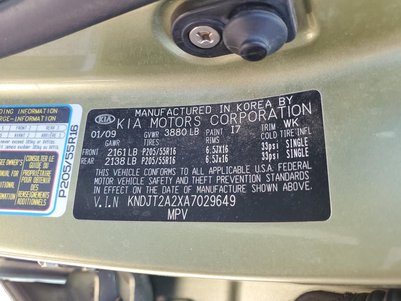 KNDJT2A2XA7029649 2010 Kia Soul +