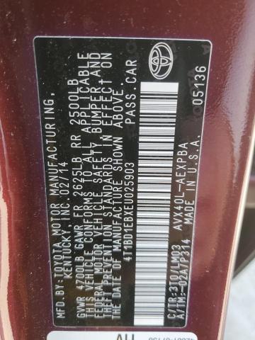 2014 Toyota Avalon Hybrid VIN: 4T1BD1EBXEU025903 Lot: 58160064