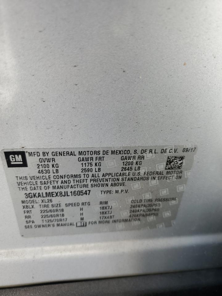 3GKALMEX8JL160547 2018 GMC Terrain Sle