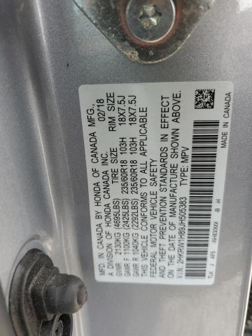 2HKRW1H89JH505383 2018 Honda Cr-V Exl