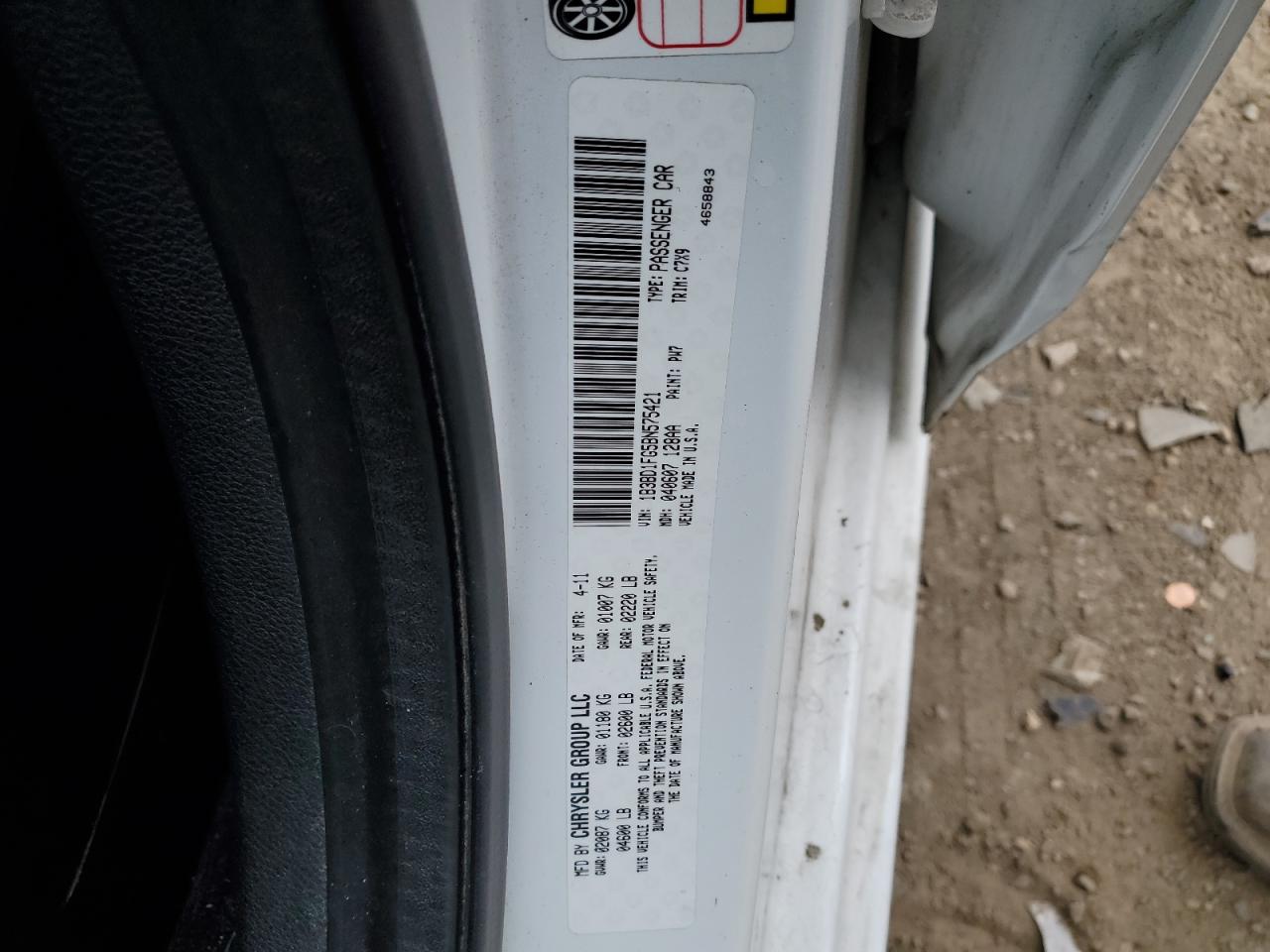 1B3BD1FG5BN575421 2011 Dodge Avenger Mainstreet