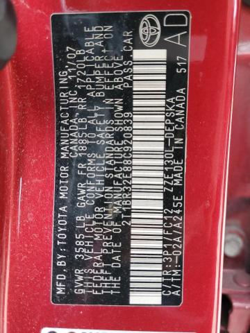 2008 Toyota Corolla Ce VIN: 2T1BR32E88C920839 Lot: 57675044