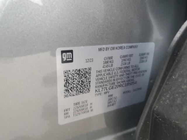 2024 Chevrolet Trax 1Rs VIN: KL77LGE20RC185054 Lot: 57133144