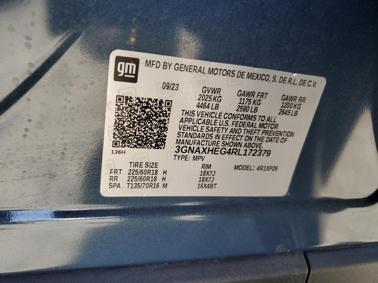 2024 Chevrolet Equinox Ls vin: 3GNAXHEG4RL172379