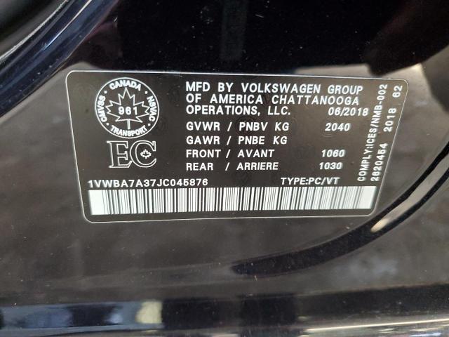 1VWBA7A37JC045876 2018 VOLKSWAGEN PASSAT - Image 12