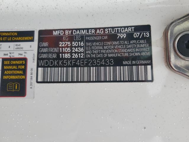 2014 Mercedes-Benz E 350 VIN: WDDKK5KF4EF235433 Lot: 59573204